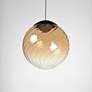 2_ET2 Planetary 9 3/4" Wide Amber 1-Light LED Pendant more views
