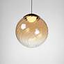 3_ET2 Planetary 9 3/4" Wide Amber 1-Light LED Pendant more views