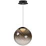1_ET2 Planetary 9 3/4" Wide Smoke 1-Light LED Pendant
