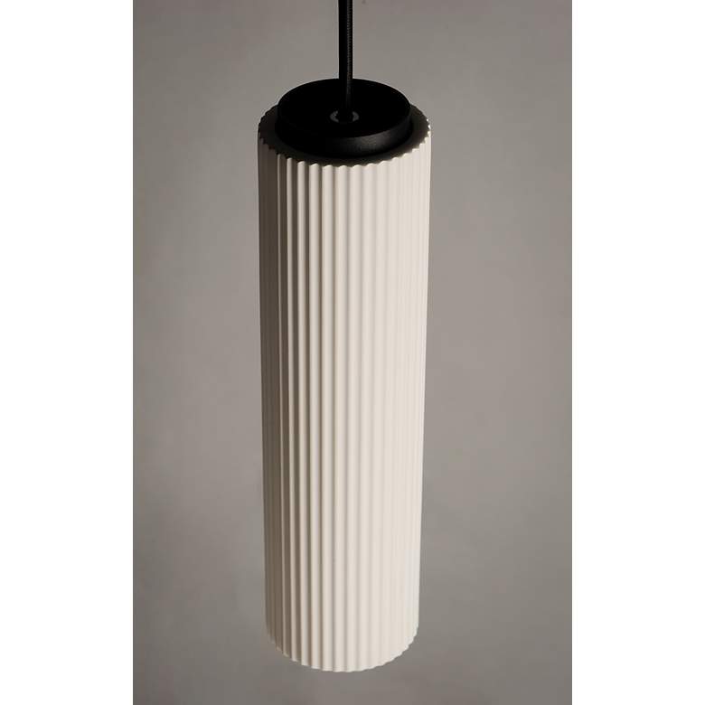 Image 5 ET2 Pleat 7.5" Wide LED Plaster Pendant more views