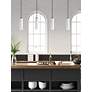 6_ET2 Pleat 7.5" Wide LED Plaster Pendant more views
