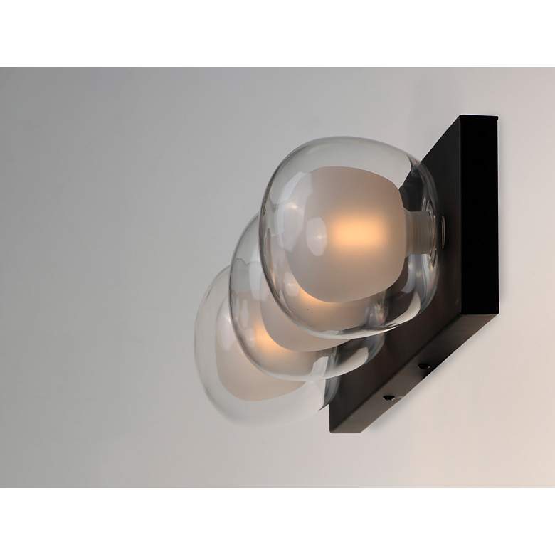 Image 4 ET2 Pod 22" Wide Black 3-Light LED Bath Light more views