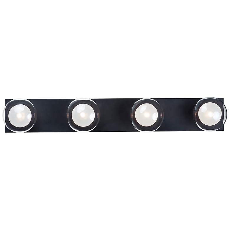 Image 1 ET2 Pod 30 3/4" Wide Black 3-Light LED Bath Light