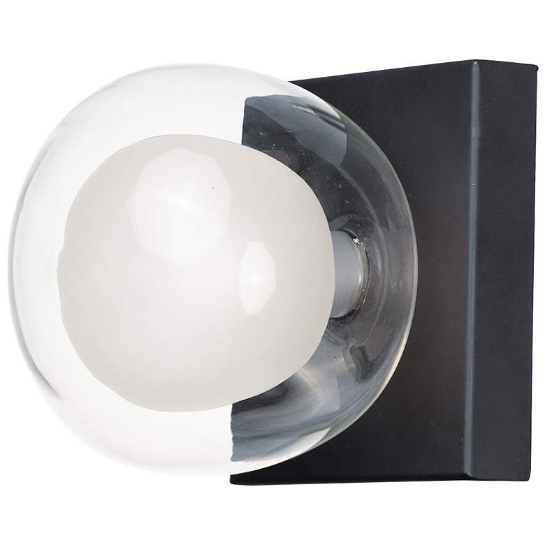 Image 1 ET2 Pod 4 3/4" High Black LED Wall Sconce