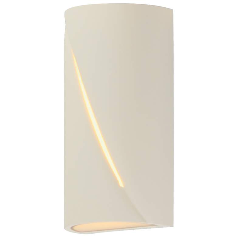 Image 1 ET2 Puff 12" Chaulk White LED Outdoor Wall Sconce