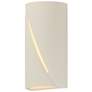 1_ET2 Puff 12" Chaulk White LED Outdoor Wall Sconce