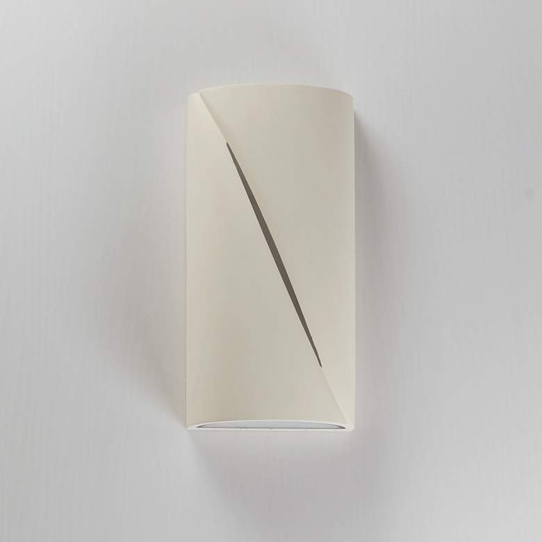 Image 2 ET2 Puff 12" Chaulk White LED Outdoor Wall Sconce more views