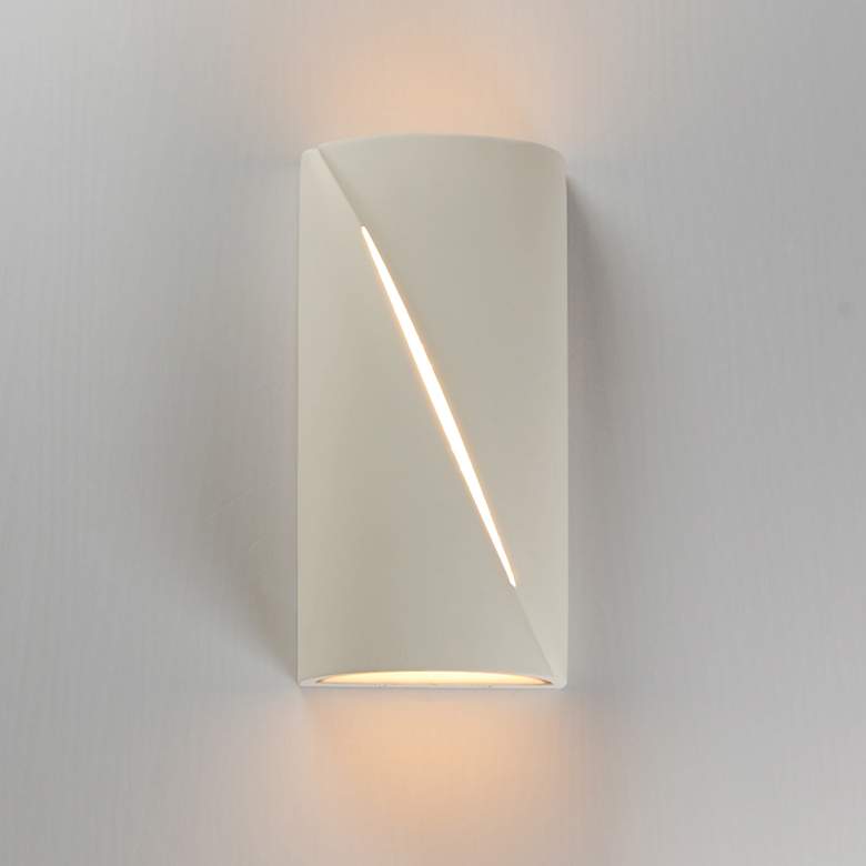 Image 3 ET2 Puff 12" Chaulk White LED Outdoor Wall Sconce more views