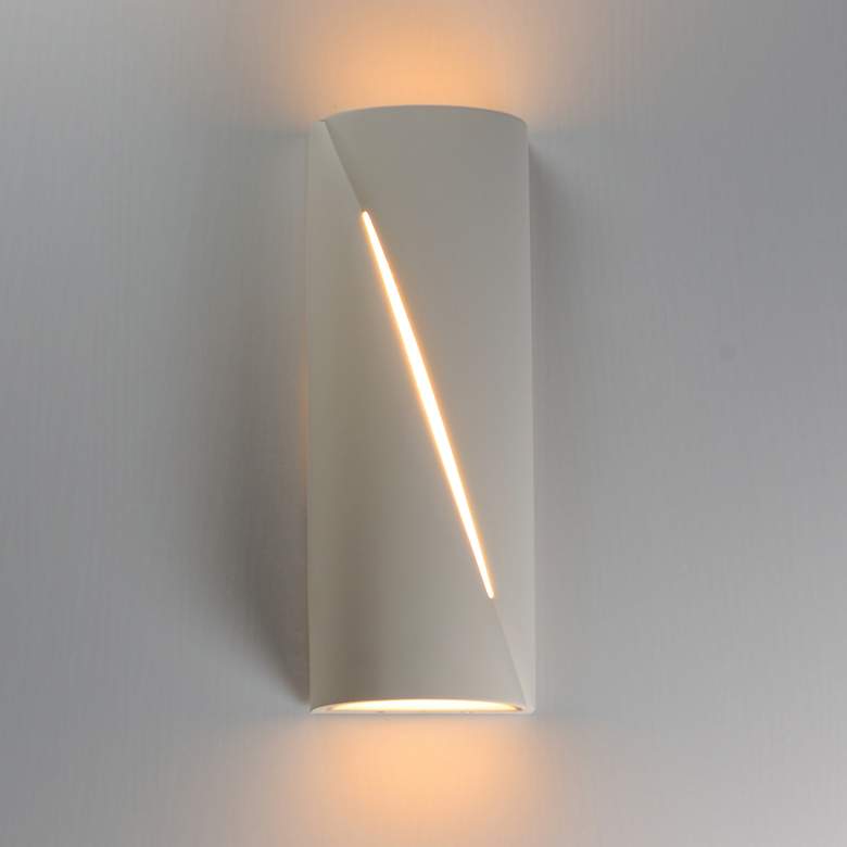 Image 3 ET2 Puff 16" Chaulk White LED Outdoor Wall Sconce more views