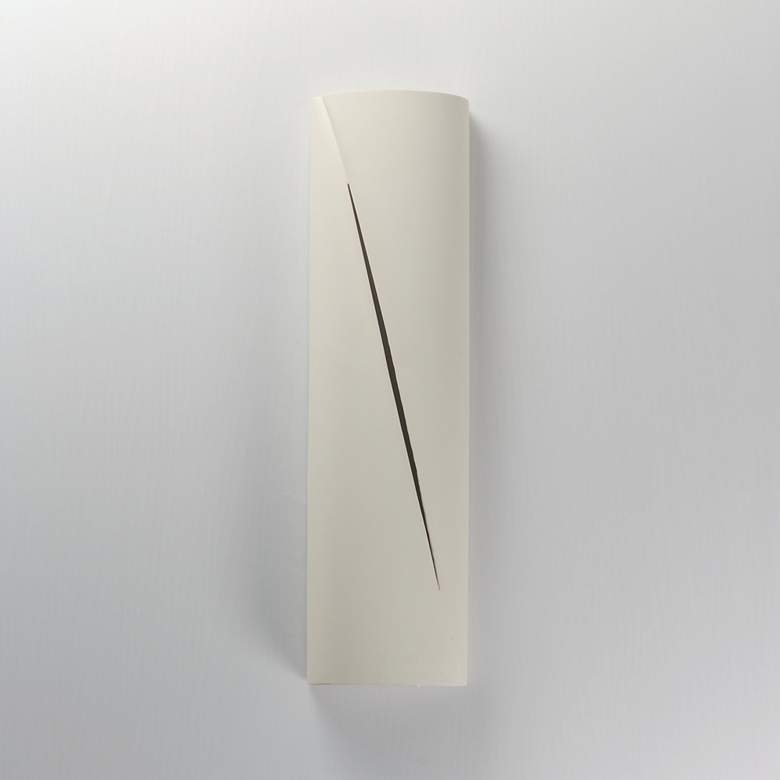 Image 2 ET2 Puff 22" Chaulk White LED Outdoor Wall Sconce more views