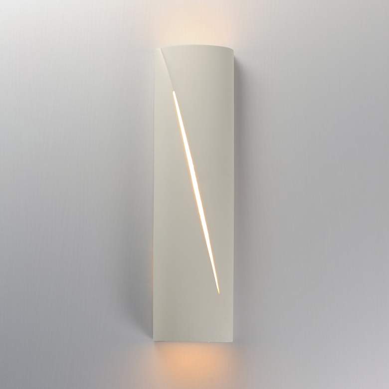 Image 3 ET2 Puff 22" Chaulk White LED Outdoor Wall Sconce more views