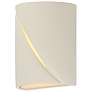 1_ET2 Puff 8" Chaulk White LED Outdoor Wall Sconce
