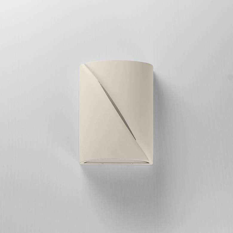 Image 2 ET2 Puff 8" Chaulk White LED Outdoor Wall Sconce more views