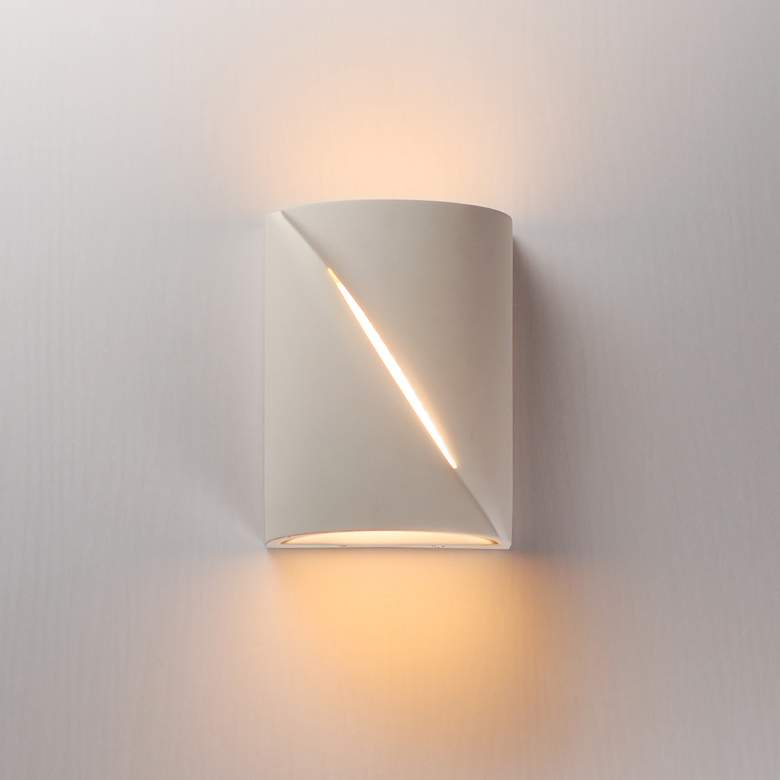 Image 3 ET2 Puff 8" Chaulk White LED Outdoor Wall Sconce more views