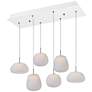 3_ET2 Puffs 25 1/2"W Matte White 6-Light LED Linear Pendant