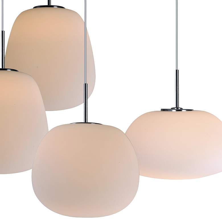 Image 6 ET2 Puffs 25 1/2"W Matte White 6-Light LED Linear Pendant more views