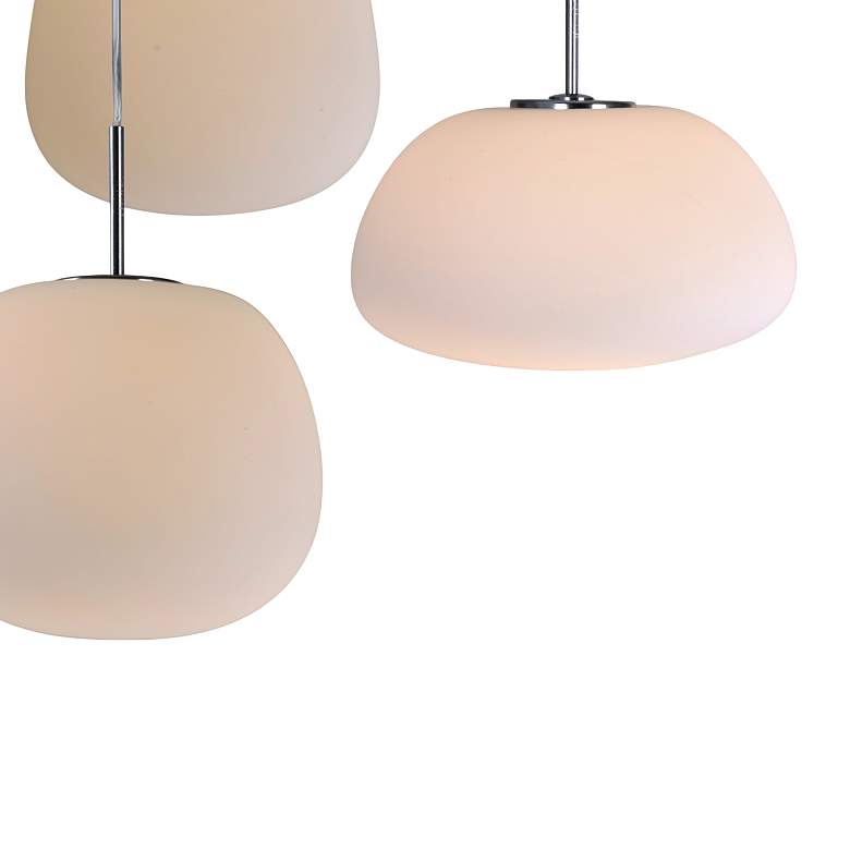 Image 7 ET2 Puffs 25 1/2"W Matte White 6-Light LED Linear Pendant more views