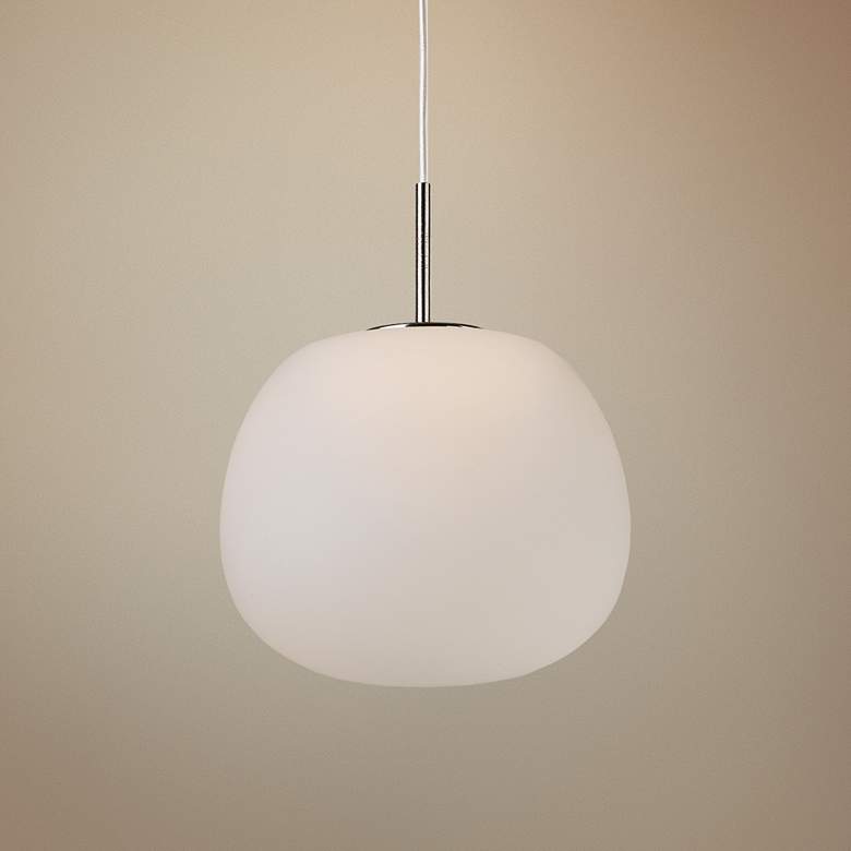 Image 1 ET2 Puffs 6 1/4 inch Wide White LED Mini Pendant