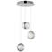 ET2 Pulse 11 3/4" Wide Polished Chrome 3-Light LED Pendant