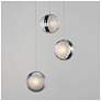 2_ET2 Pulse 11 3/4" Wide Polished Chrome 3-Light LED Pendant more views