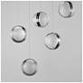 2_ET2 Pulse 15" Wide Polished Chrome 5-Light LED Pendant more views