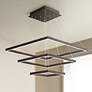 1_ET2 Quad 27 3/4" Wide Bronze LED Multi Light Pendant