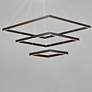 6_ET2 Quad 27 3/4" Wide Bronze LED Multi Light Pendant more views