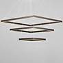 7_ET2 Quad 27 3/4" Wide Bronze LED Multi Light Pendant more views