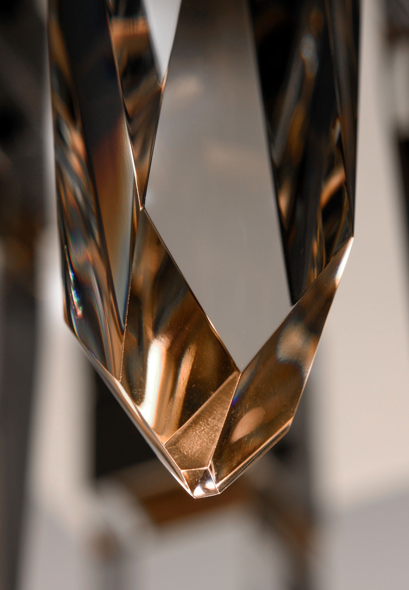 Image 4 ET2 Quartz 15 3/4" Wide Polished Nickel 5-Light LED Pendant more views