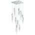 ET2 Quartz 15 3/4" Wide Polished Nickel 9-Light LED Pendant