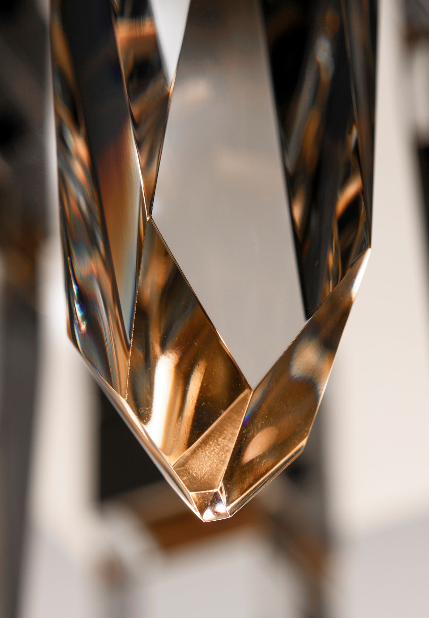 Image 5 ET2 Quartz 15 3/4" Wide Polished Nickel 9-Light LED Pendant more views