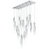 ET2 Quartz 39 1/4"W Nickel LED Kitchen Island Light Pendant