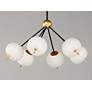4_ET2 Quest 26 1/2" Wide Black and Gold 6-Light LED Pendant more views