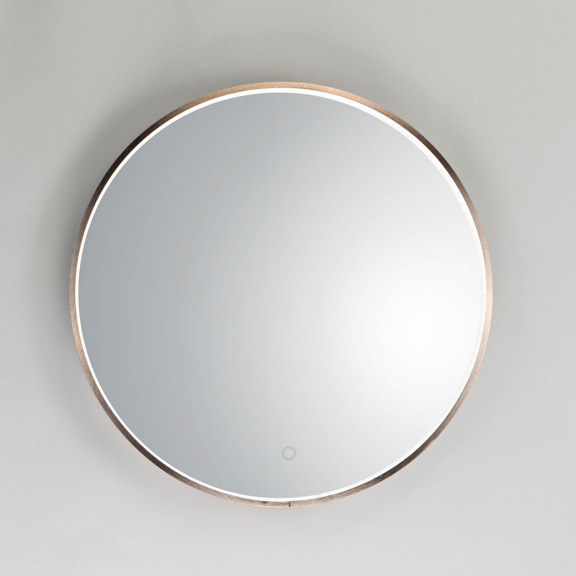 Image 6 ET2 Rafa Anodized Bronze 27 1/2" Round LED Wall Mirror more views