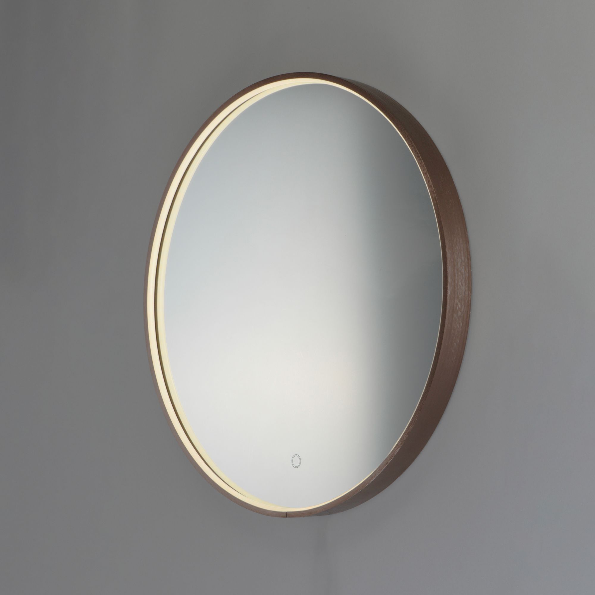 Image 7 ET2 Rafa Anodized Bronze 27 1/2" Round LED Wall Mirror more views