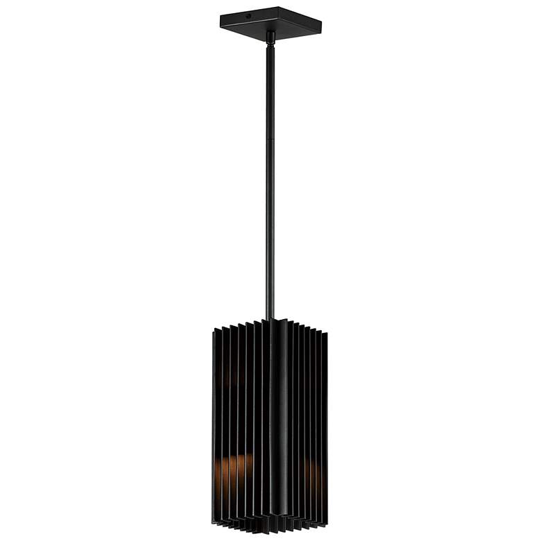 Image 2 ET2 Rampart 11 3/4" High Black LED Outdoor Hanging Light