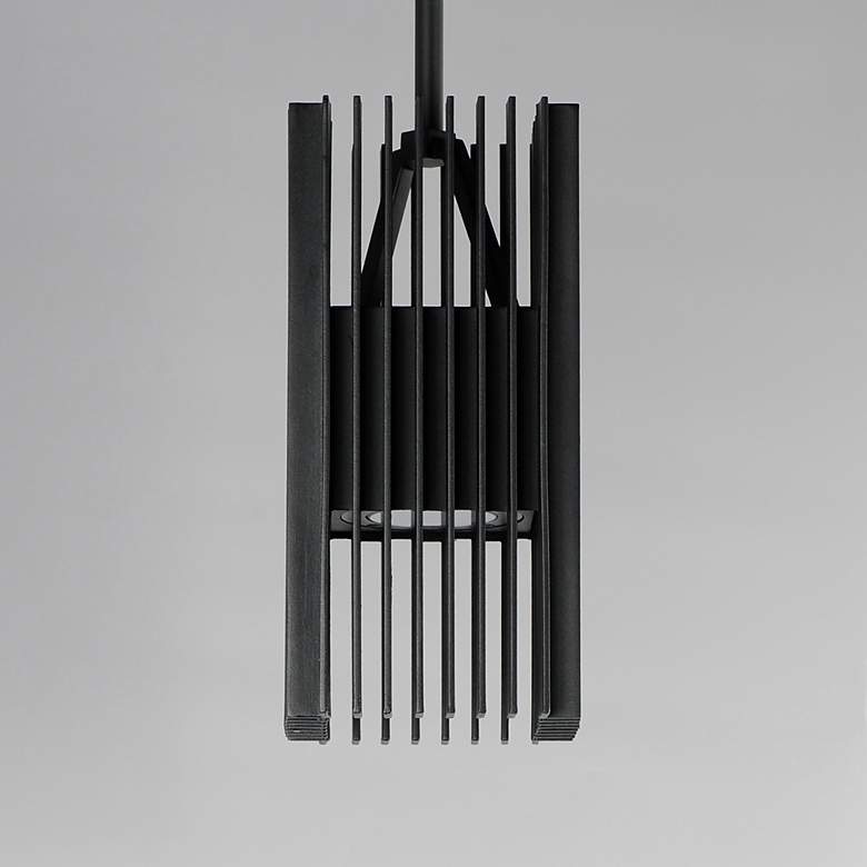 Image 3 ET2 Rampart 11 3/4" High Black LED Outdoor Hanging Light more views