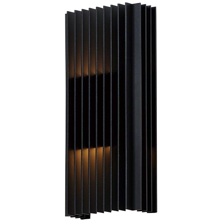 Image 1 ET2 Rampart 14" High Black LED Outdoor Wall Light