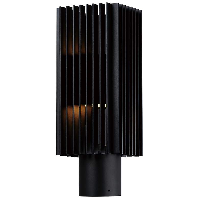 Image 1 ET2 Rampart 15" High Black LED Outdoor Post Light