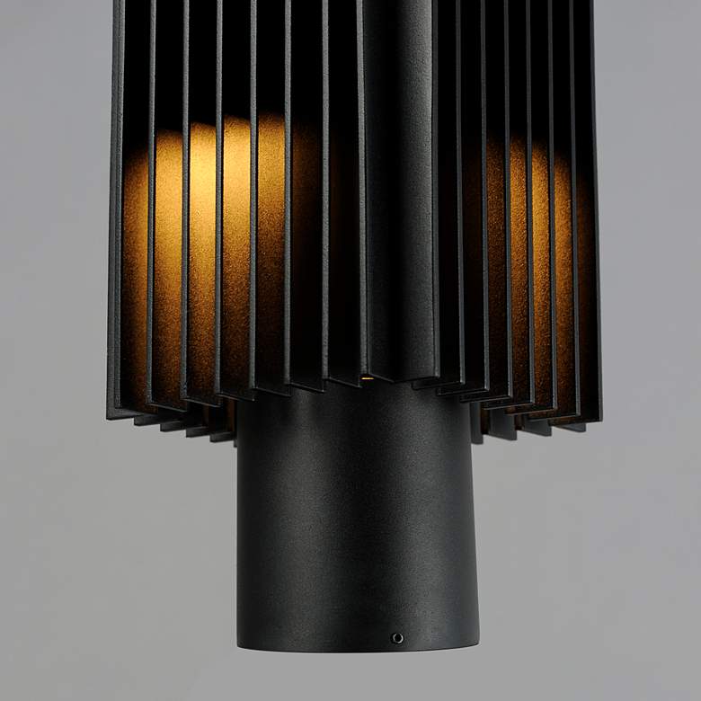 Image 2 ET2 Rampart 15" High Black LED Outdoor Post Light more views