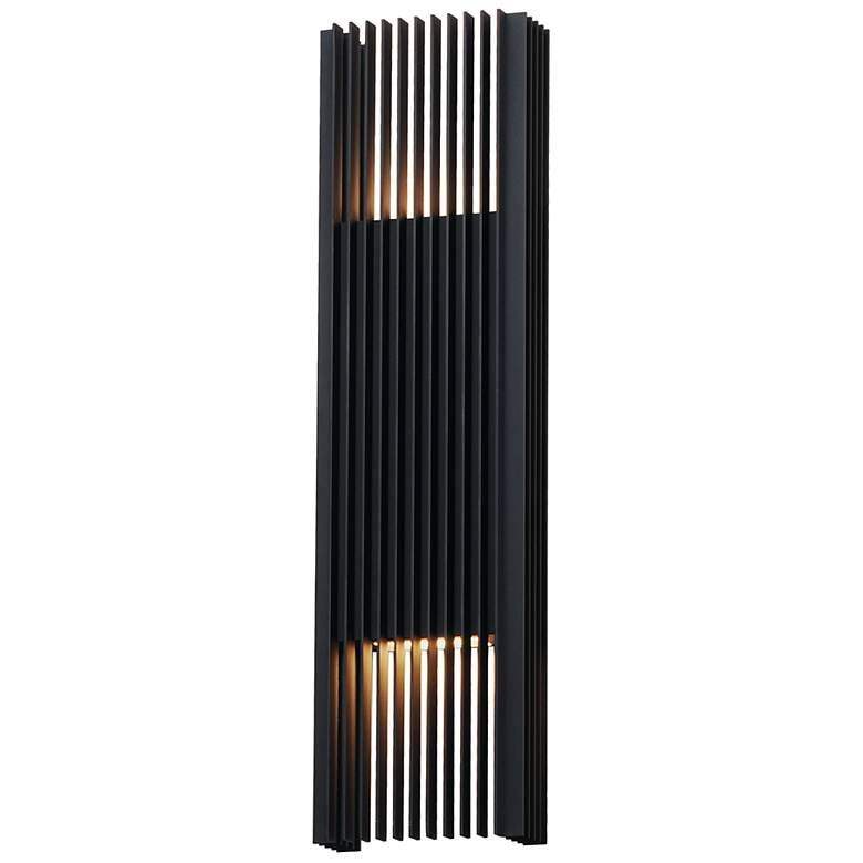 Image 1 ET2 Rampart 30" High Black XL LED Outdoor Wall Sconce