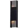 1_ET2 Rampart 30" High Black XL LED Outdoor Wall Sconce