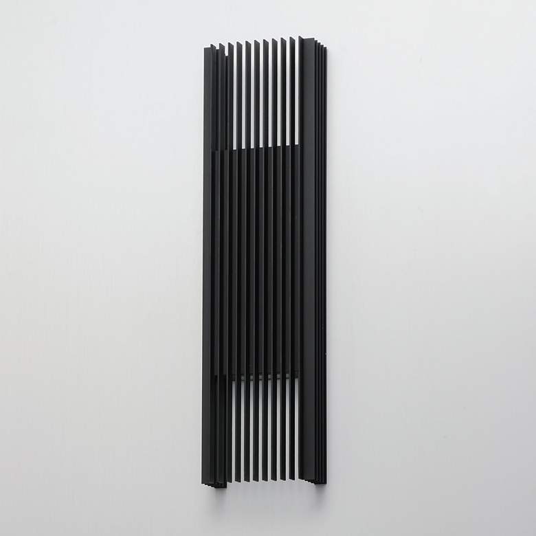 Image 4 ET2 Rampart 30" High Black XL LED Outdoor Wall Sconce more views