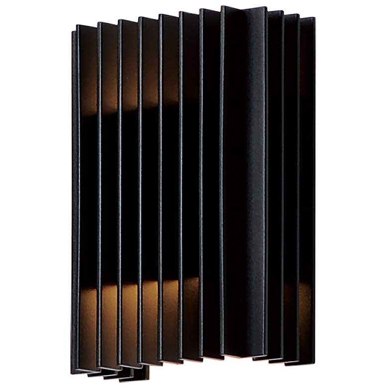 Image 1 ET2 Rampart 5 1/2" High Black LED Outdoor Wall Light