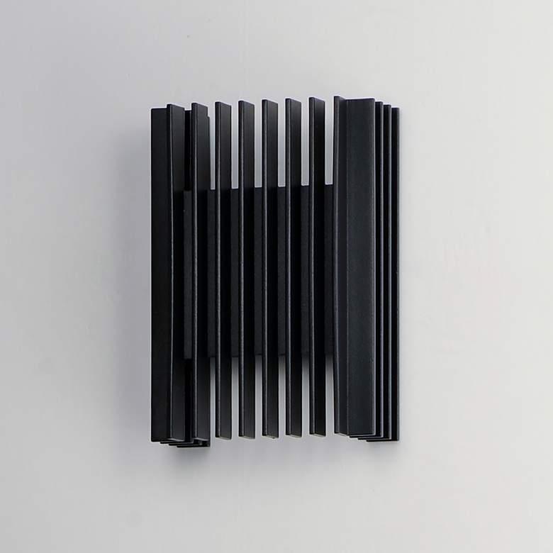 Image 3 ET2 Rampart 5 1/2" High Black LED Outdoor Wall Light more views