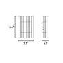 ET2 Rampart 5 1/2" High Black LED Outdoor Wall Light