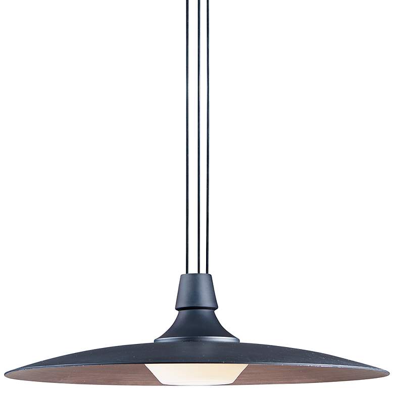 Image 1 ET2 Raven 17 3/4 inch Wide Black LED Pendant Light