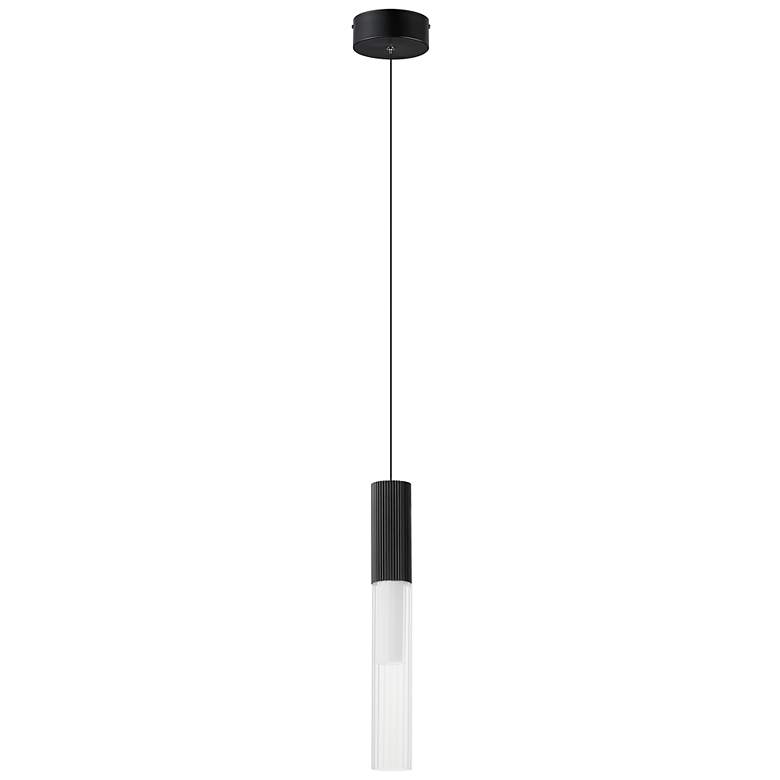 Image 1 ET2 Reeds 2 1/4" Wide Black LED Mini Pendant