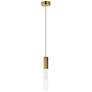 1_ET2 Reeds 2 1/4" Wide Gold LED Cylinder Mini Pendant