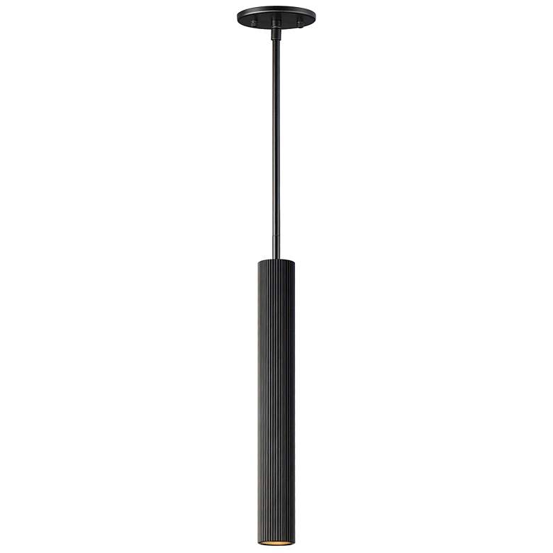 Image 1 ET2 Reeds 2 1/4" Wide Matte Black LED Mini Pendant